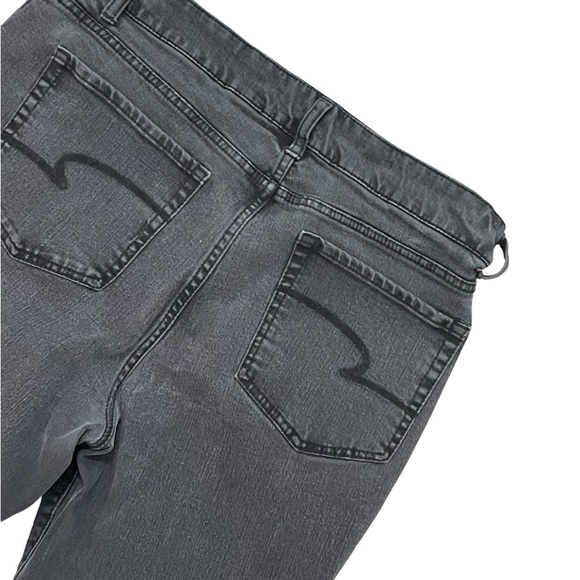 Time and Tru High Rise Skinny Black Jeans * Size 20P Petite * Faded Distressed - Picture 6 of 11